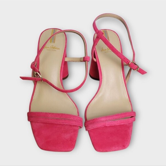 Sam Edelman Strappy Block Heel Sandals Pink 6.5 - Picture 3 of 7